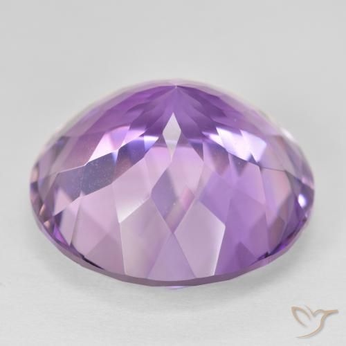 26.41 карата, натуральный Medium Light Purplish-Violet Аметист, Круглый, Чистота VVS
