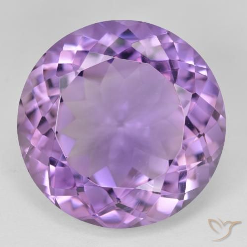 26.62ct Натуральный Средний фиолетовый Аметист, Круглый, VVS-VS