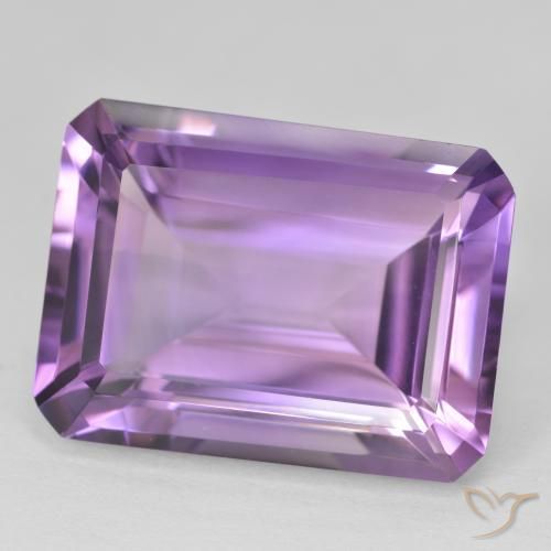 20.89 карата, натуральный Medium Light Purplish-Violet Аметист, Октагон / Изумрудная Огранка, Чистота VVS