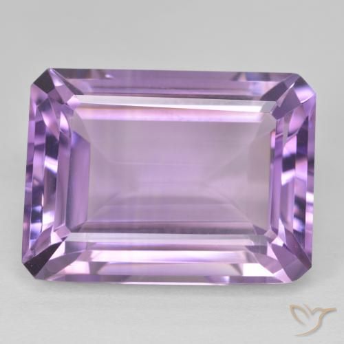 22.52ct Натуральный Темно-фиолетовый Аметист, Изумрудная огранка, Чистота VVS