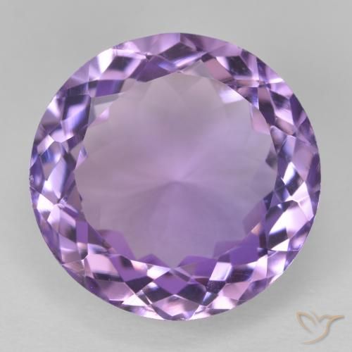 13.96ct Натуральный Средний фиолетовый Аметист, Круглый, Чистота VVS