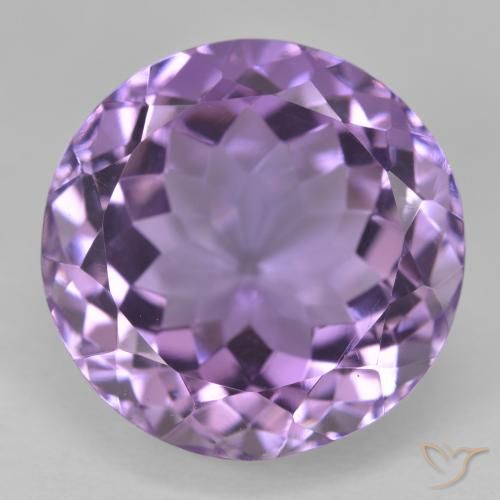 15.81ct Натуральный Средний фиолетово-розовый Аметист, Круглый, Чистота VVS