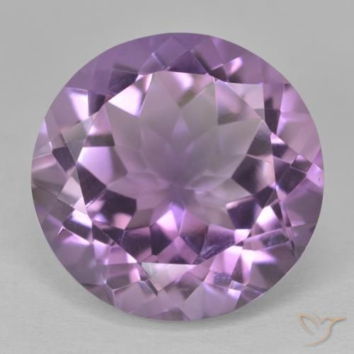 13.34ct Натуральный Средний фиолетовый Аметист, Круглый, Чистота VVS