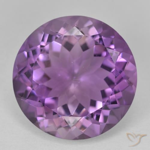 13.24ct Натуральный Средний фиолетовый Аметист, Круглый, Чистота VVS