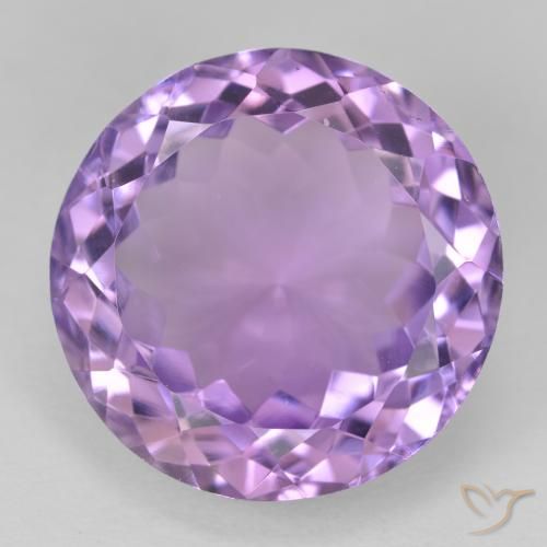 14.18ct Натуральный Средний фиолетовый Аметист, Круглый, VVS-VS