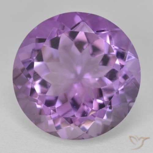13.46ct Натуральный Средний фиолетово-розовый Аметист, Круглый, VVS-VS
