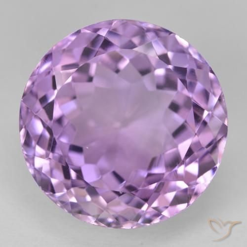 16.90ct Натуральный Средний фиолетовый Аметист, Круглый, VVS-VS