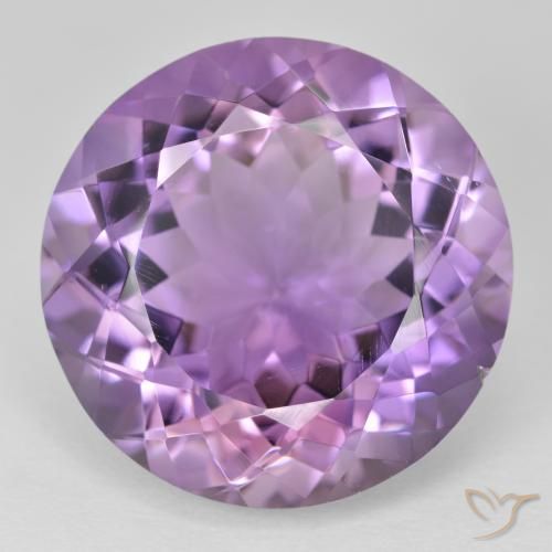 24.79ct Натуральный Средний фиолетовый Аметист, Круглый, VVS-VS