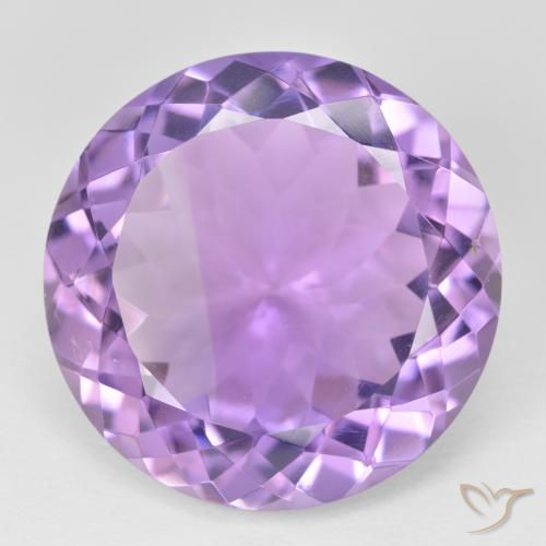23.32ct Натуральный Средний фиолетовый Аметист, Круглый, VVS-VS