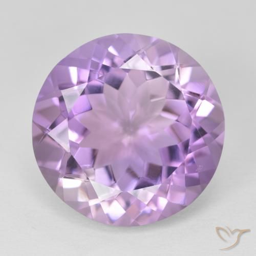 12.67ct Натуральный Средний розовый фиолетовый Аметист, Круглый, Чистота VVS