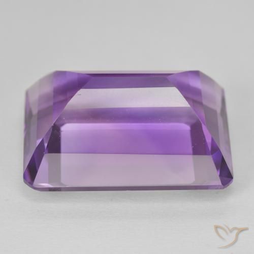 22.92 карата, натуральный Medium Light Purplish-Violet Аметист, Октагон / Изумрудная Огранка, Чистота VVS