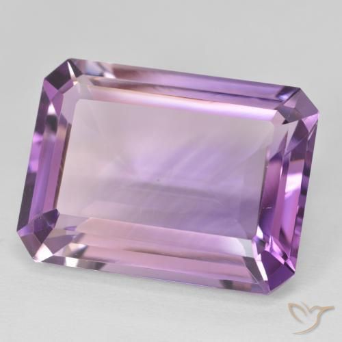 20.24 карата, натуральный Medium Light Purplish-Violet Аметист, Октагон / Изумрудная Огранка, Чистота VVS