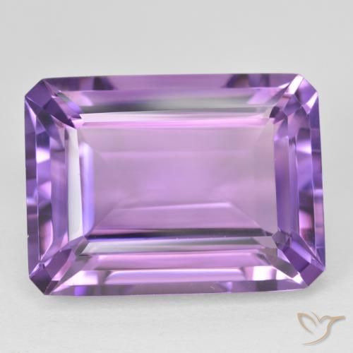 21.82ct Натуральный Темно-фиолетовый Аметист, Изумрудная огранка, Чистота VVS