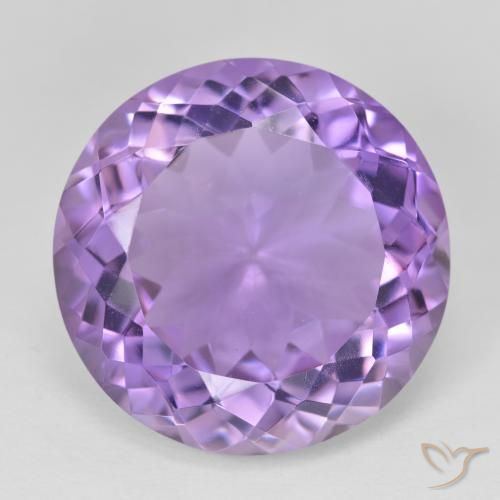 22.21ct Натуральный Средний фиолетовый Аметист, Круглый, VVS-VS