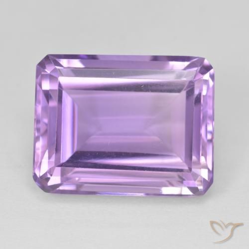 19.93ct Натуральный Средний фиолетовый Аметист, Изумрудная огранка, VVS-VS