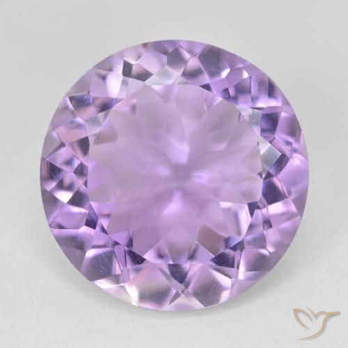 11.38ct Натуральный Средний фиолетовый Аметист, Круглый, VVS-VS