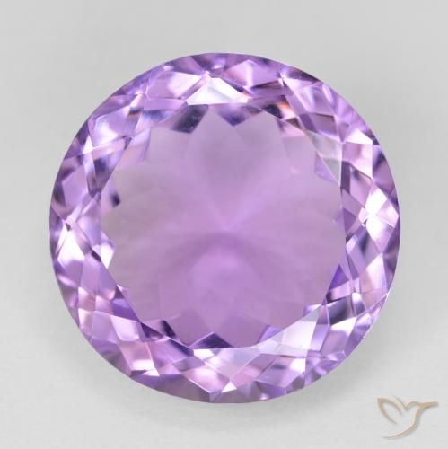 13.48ct Натуральный Средний фиолетовый Аметист, Круглый, VVS-VS