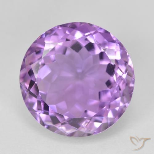 12.59ct Натуральный Глубокий пурпурно-фиолетовый Аметист, Круглый, Чистота VVS