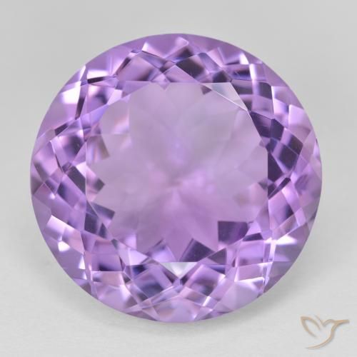 25.83ct Натуральный Средний фиолетовый Аметист, Круглый, Чистота VVS