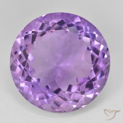 26.56ct Натуральный Темно-фиолетовый Аметист, Круглый, Чистота VVS