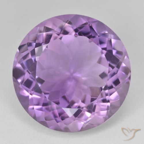 24.28ct Натуральный Пурпурно-фиолетовый Аметист, Круглый, Чистота VVS