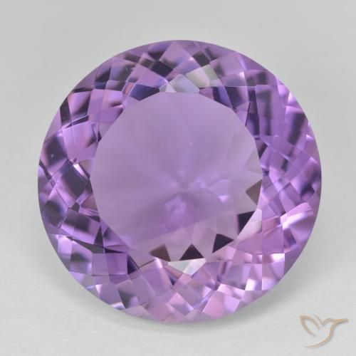 22.99ct Натуральный Средний фиолетовый Аметист, Круглый, Чистота VVS