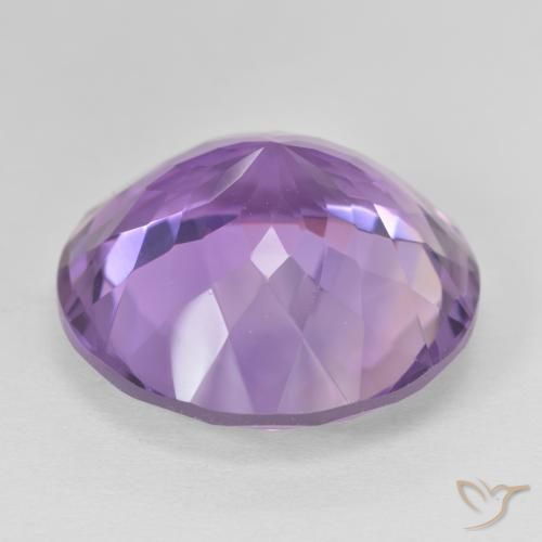 25.45 карата, натуральный Medium Light Purplish-Violet Аметист, Круглый, Чистота VVS