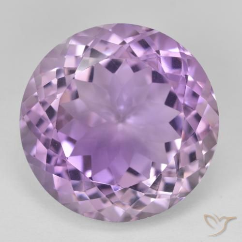 26.75ct Натуральный Средний розовый фиолетовый Аметист, Круглый, Чистота VVS
