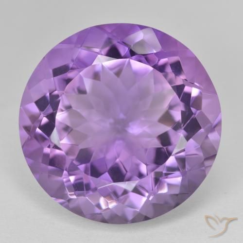 25.91ct Натуральный Розовато-фиолетовый Аметист, Круглый, Чистота VVS