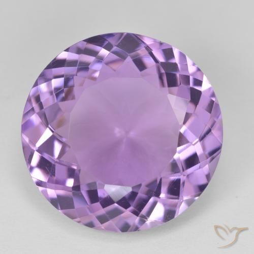 22.72ct Натуральный Medium Light Purplish-Violet Аметист, Круглый, Чистота VVS
