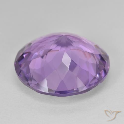 22.72 карата, натуральный Medium Light Purplish-Violet Аметист, Круглый, Чистота VVS