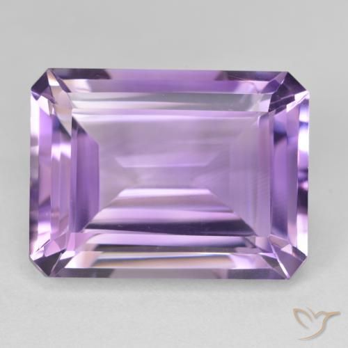 22.65ct Натуральный Пурпурно-фиолетовый Аметист, Изумрудная огранка, VVS-VS