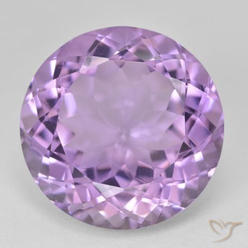 26.75ct Натуральный Розовато-фиолетовый Аметист, Круглый, Чистота VVS