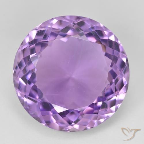 26.15ct Натуральный Средний фиолетовый Аметист, Круглый, Чистота VVS