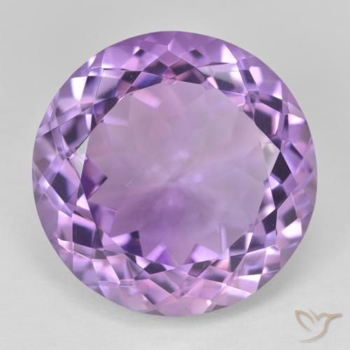26.00ct Натуральный Розовато-фиолетовый Аметист, Круглый, Чистота VVS
