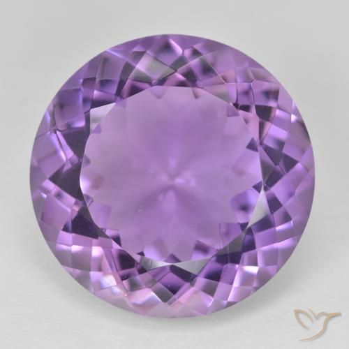 23.77ct Натуральный Розовато-фиолетовый Аметист, Круглый, Чистота VVS