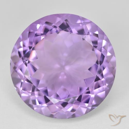 26.02ct Натуральный Розовато-фиолетовый Аметист, Круглый, Чистота VVS