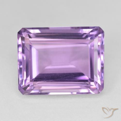 19.16ct Натуральный Баклажан Фиолетовый Аметист, Изумрудная огранка, VVS-VS