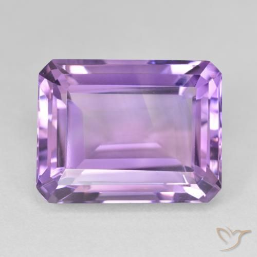 18.88ct Натуральный Глубокий Ирис Фиолетовый Аметист, Изумрудная огранка, VVS-VS