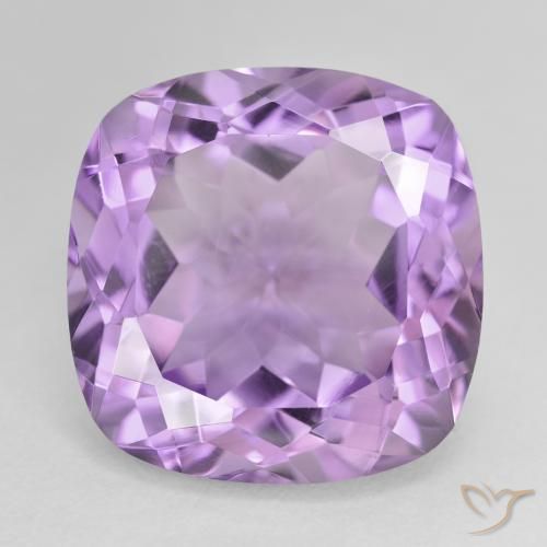 22.37ct Натуральный Средний фиолетовый Аметист, Подушка, Чистота VVS