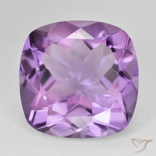 19.07ct Натуральный Средний фиолетовый Аметист, Подушка, Чистота VVS