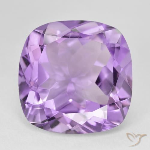 20.37ct Натуральный Средний фиолетовый Аметист, Подушка, Чистота VVS