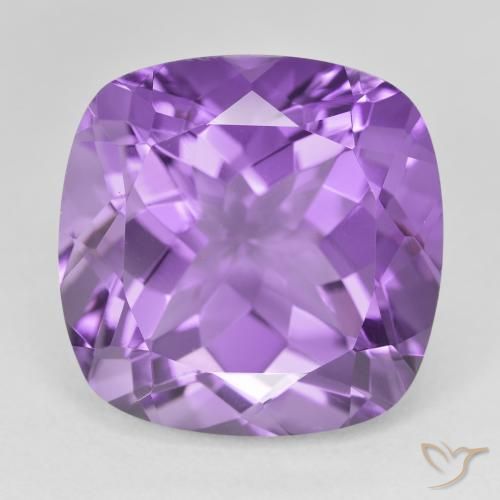 22.37ct Натуральный Глубокий Ирис Фиолетовый Аметист, Подушка, VVS-VS