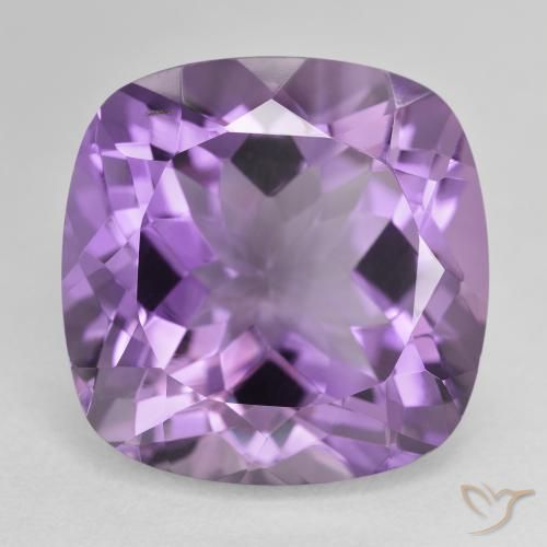 22.72ct Натуральный Средний фиолетовый Аметист, Подушка, Чистота VVS