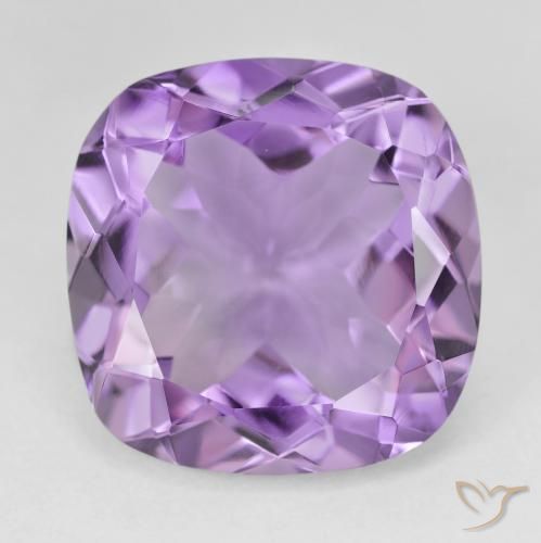 20.42ct Натуральный Средний фиолетовый Аметист, Подушка, Чистота VVS