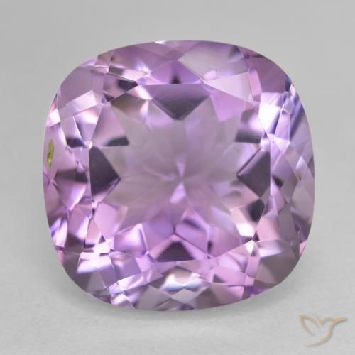 13.55ct Натуральный Средний фиолетовый Аметист, Подушка, Чистота VVS