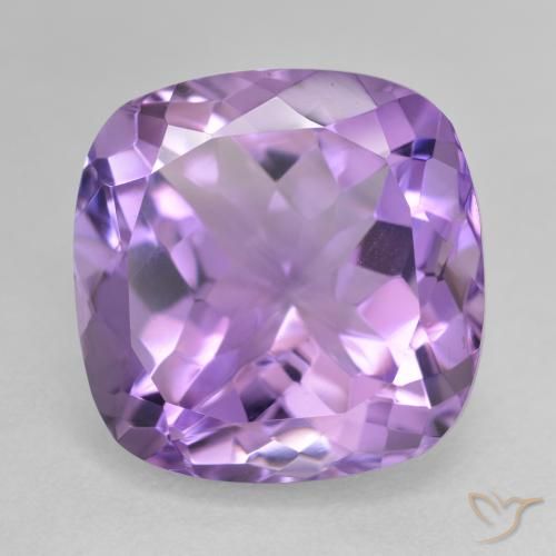 13.73ct Натуральный Розовато-фиолетовый Аметист, Подушка, Чистота VVS