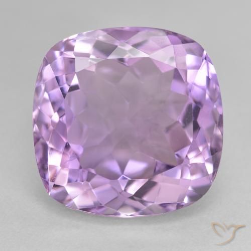 14.24ct Натуральный Розовато-фиолетовый Аметист, Подушка, Чистота VVS