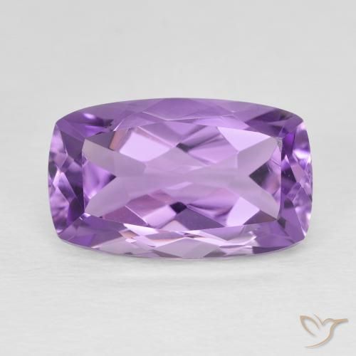 6.50ct Натуральный Средний фиолетовый Аметист, Подушка, Чистота VS