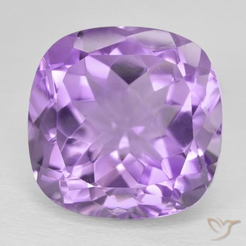 13.55ct Натуральный Розовато-фиолетовый Аметист, Подушка, Чистота VVS